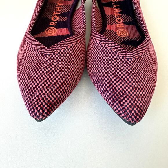 Rothy’s Rose Double Stitch Pointed Toe Flats Size 7.5 - Picture 4 of 13